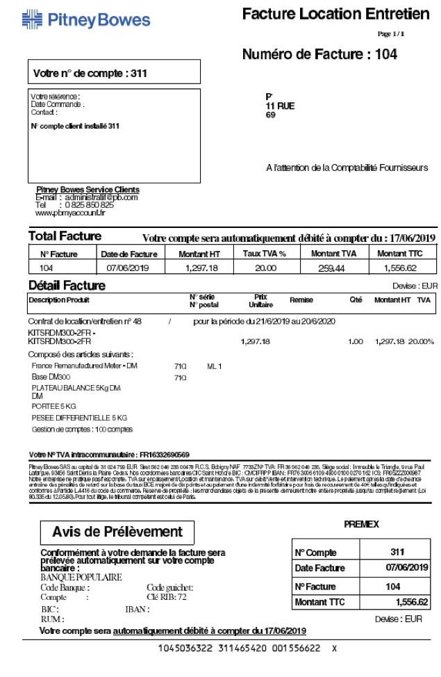 Comprendre votre facture de LocationEntretien